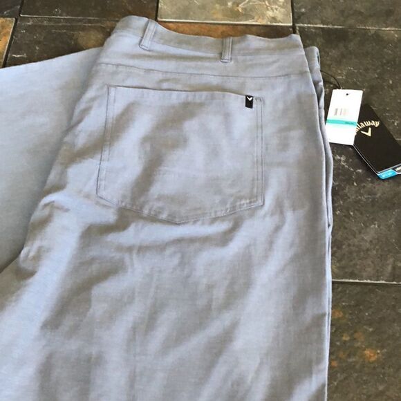 Callaway Golf Big & Tall EverPlay lightweight 5-Pocket Pant dark gray. 46”x36” - Picture 4 of 8